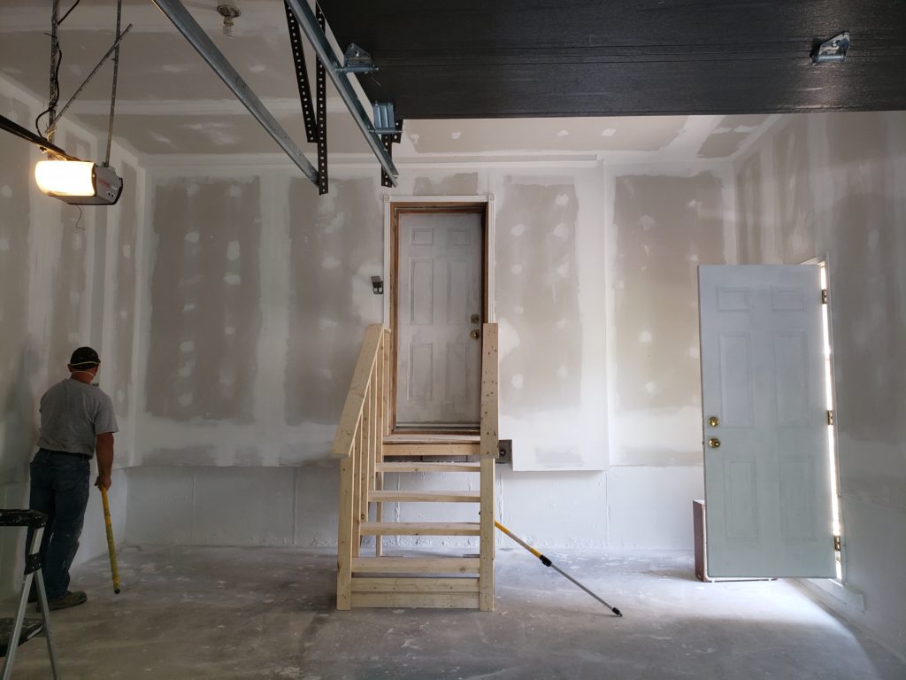 Garage finishing, and drywall